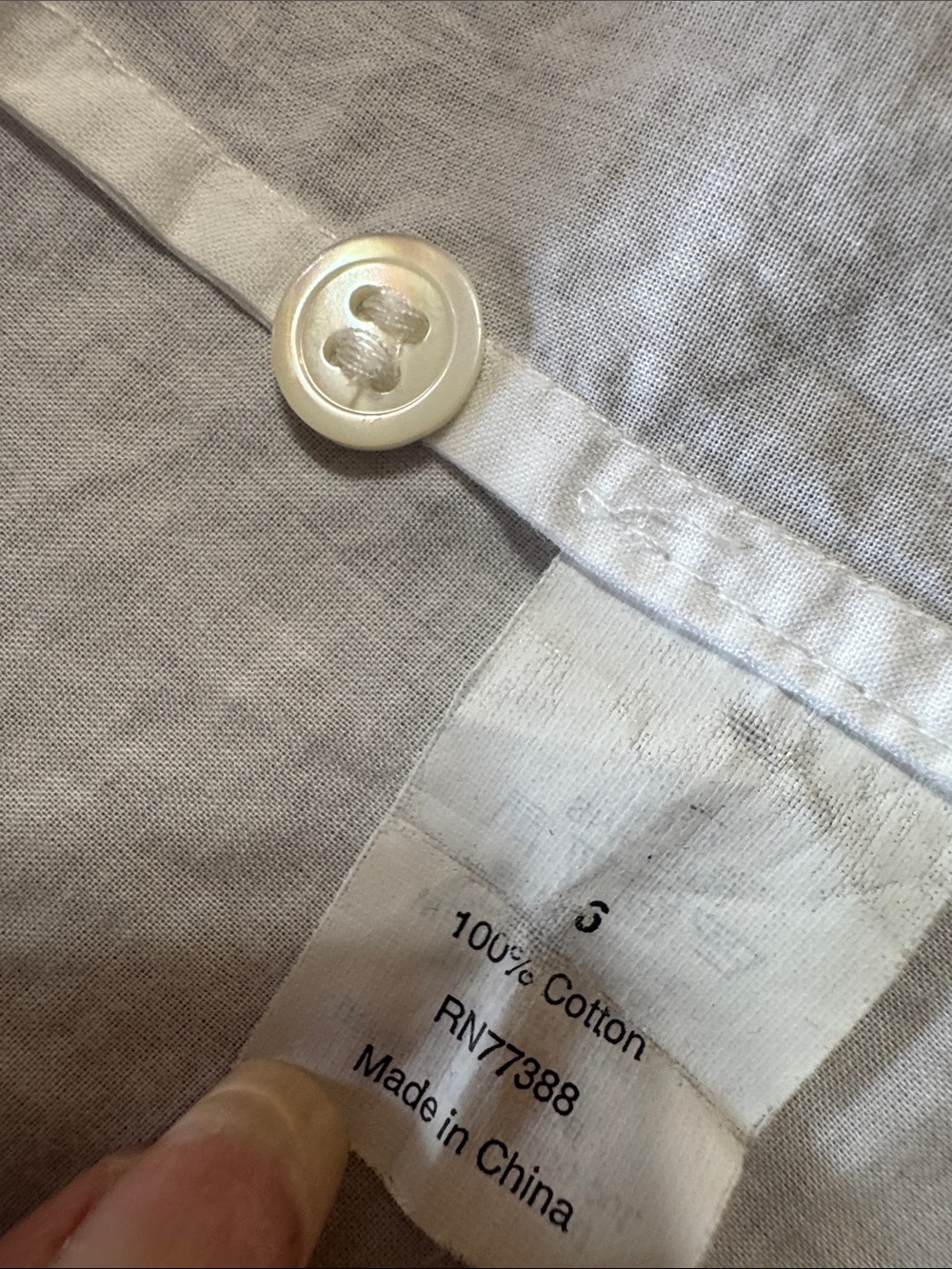 White Men's Long-Sleeve Button-Up Shirt with Beaded Placket - Picture 8 of 9